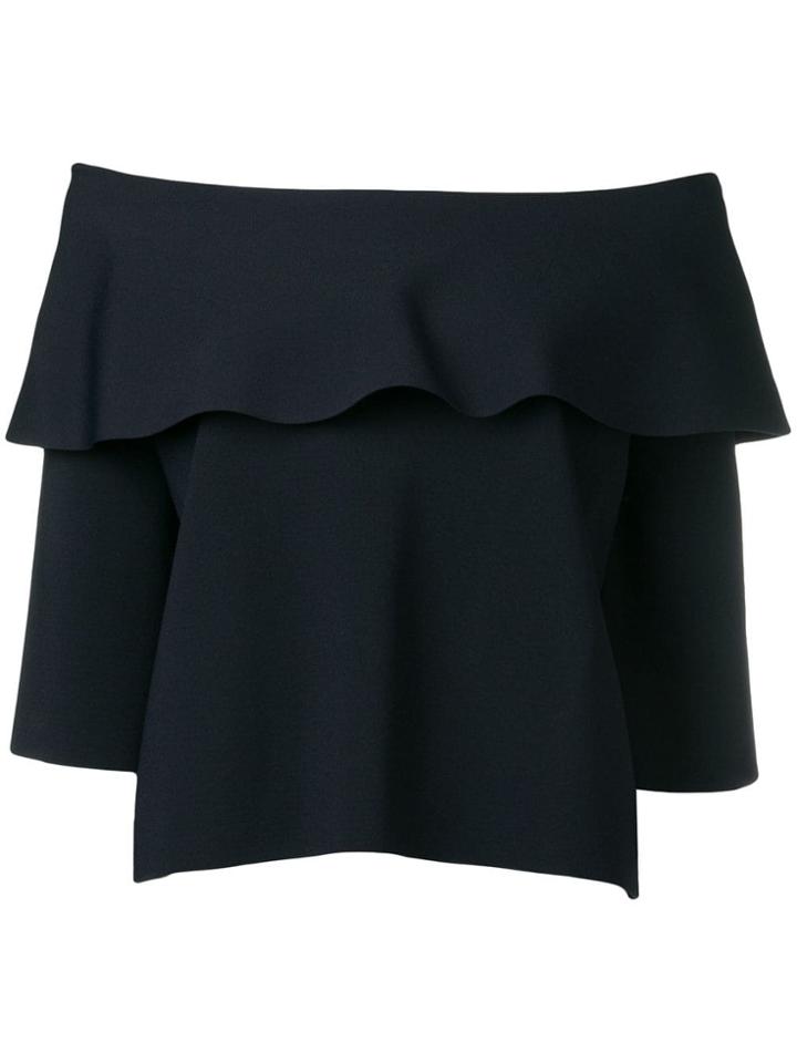 Stella Mccartney Off-shoulder Knit Top - Blue