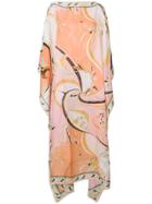Emilio Pucci Floral Print Kaftan Dress - Multicolour
