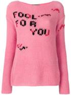 Ermanno Scervino Fool For You Sweater - Pink & Purple