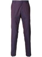 Paul Smith Micro Check Chinos - Pink & Purple