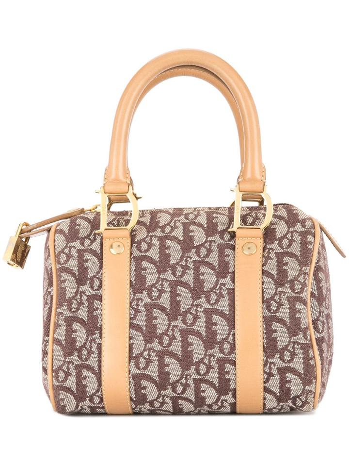 Christian Dior Vintage Trotter Mini Hand Bag - Brown