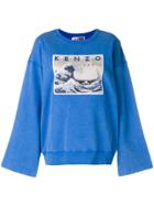 Kenzo Wide Longsleeved T-shirt - Blue
