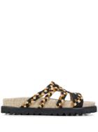Alberta Ferretti Woven Sandals - Black