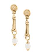 Goossens Short Graine De Gemmes Earrings - Gold