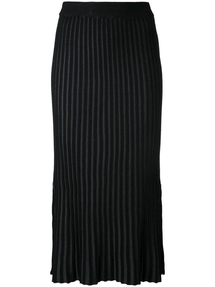 Le Ciel Bleu Knitted Skirt, Women's, Size: 36, Black, Polyester/rayon