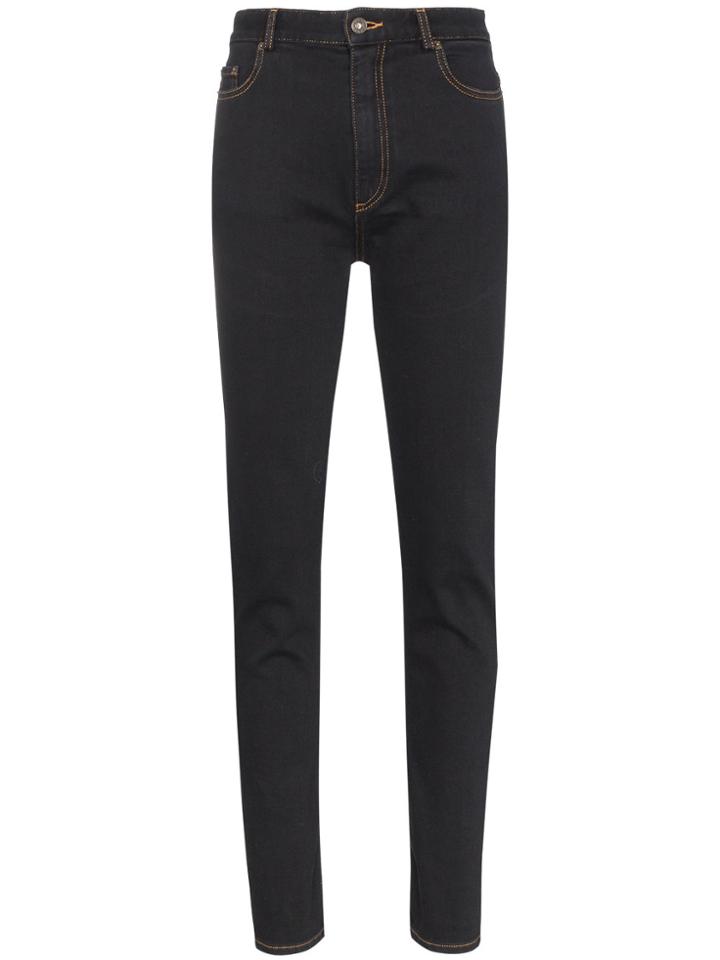 Y / Project Slim Fit Back Cut Out Jeans - Black
