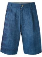 Suzusan Bermuda Denim Shorts - Blue