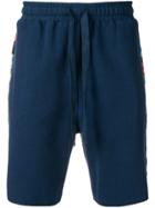 Ymc Patterned Side Shorts - Blue