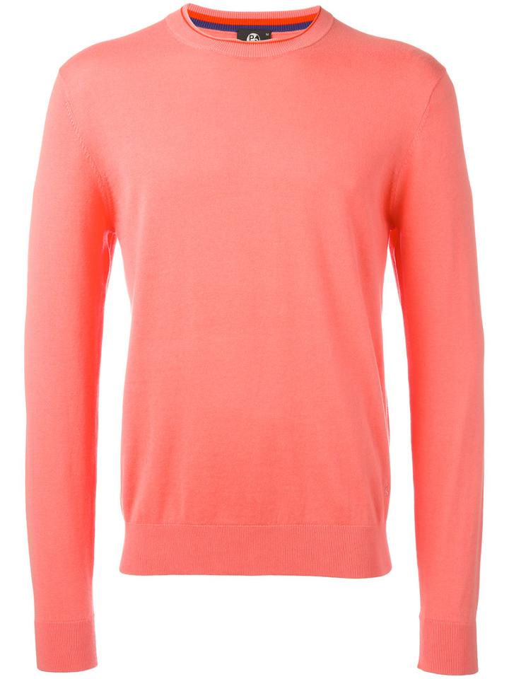 Ps By Paul Smith - Round Neck Jumper - Men - Cotton - M, Pink/purple, Cotton