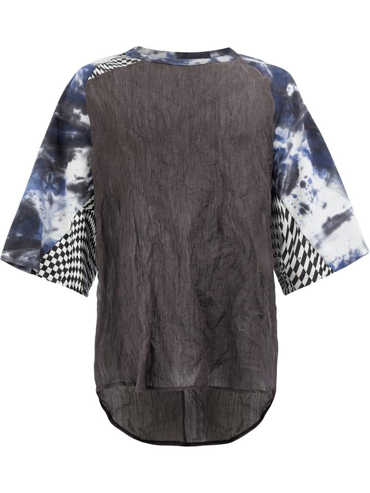 Yang Li Multi-printed Sleeves T-shirt - Pink & Purple