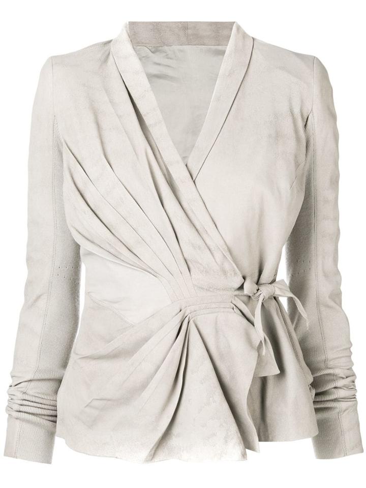Rick Owens Wrap Jacket - Grey