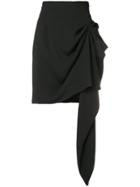 16arlington Short Draped Skirt - Black