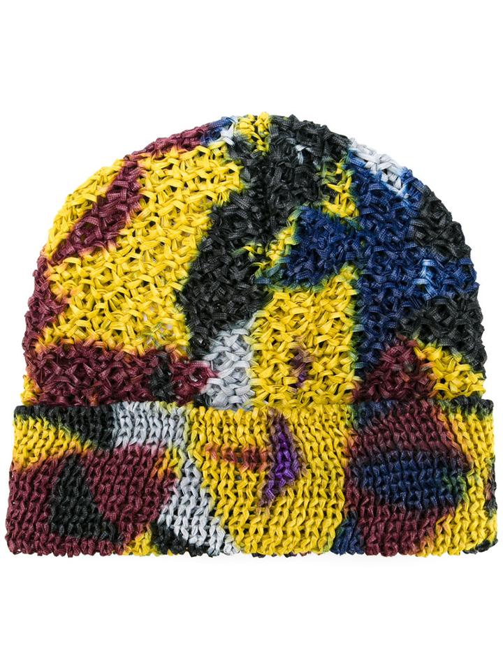 Issey Miyake Men Folded Knitted Beanie, Polyester