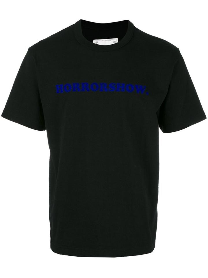 Sacai Horrorshow T-shirt, Men's, Size: 4, Black, Cotton