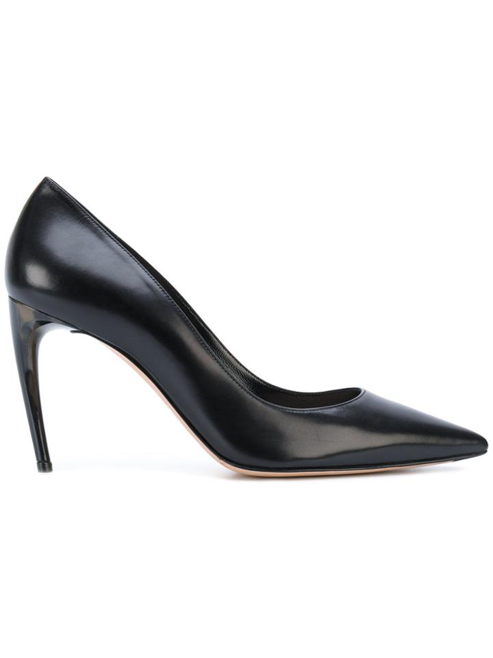 Alexander Mcqueen Horn Heel Pumps - Black