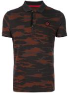 Diesel Camouflage Print Polo Shirt - Brown
