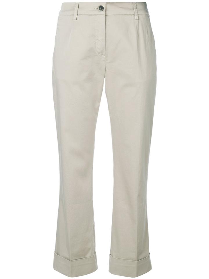 Fay Cropped Trousers - Nude & Neutrals
