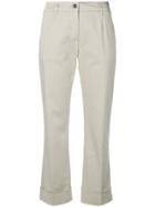 Fay Cropped Trousers - Nude & Neutrals