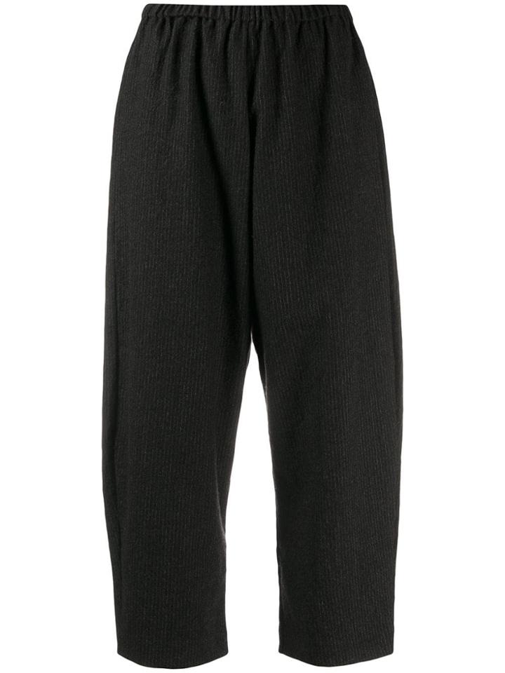 Apuntob Balloon Leg Cropped Trousers - Grey