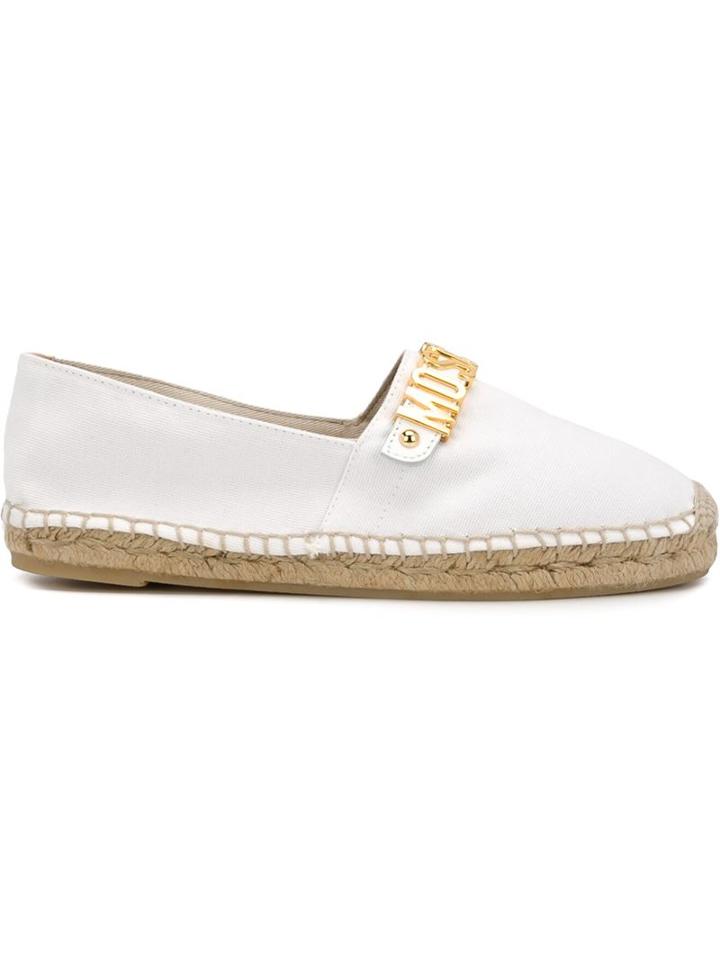 Moschino Logo Plaque Espadrilles