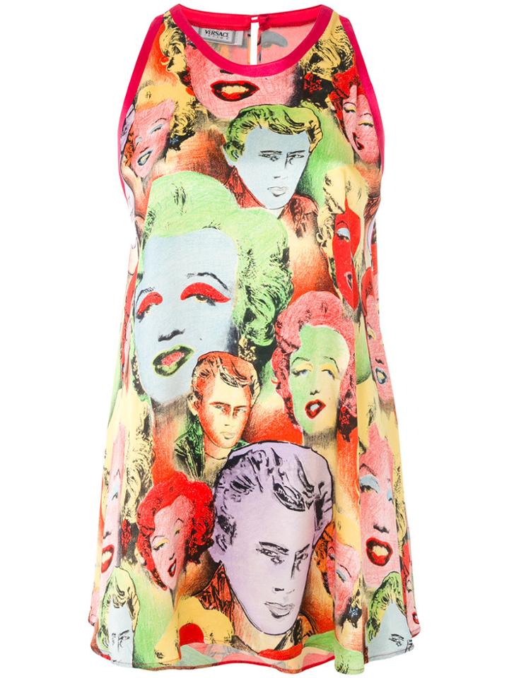 Versace Vintage Marilyn Monroe Printed Tank - Multicolour