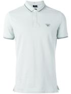 Armani Jeans Logo Patch Polo Shirt, Men's, Size: Xl, Green, Cotton/spandex/elastane