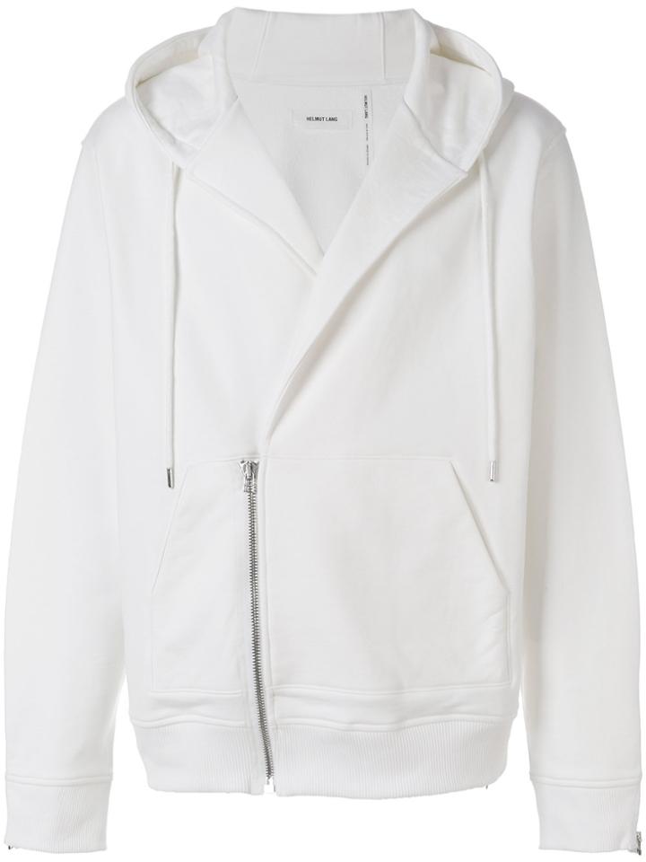 Helmut Lang Half Zip Hoodie - White
