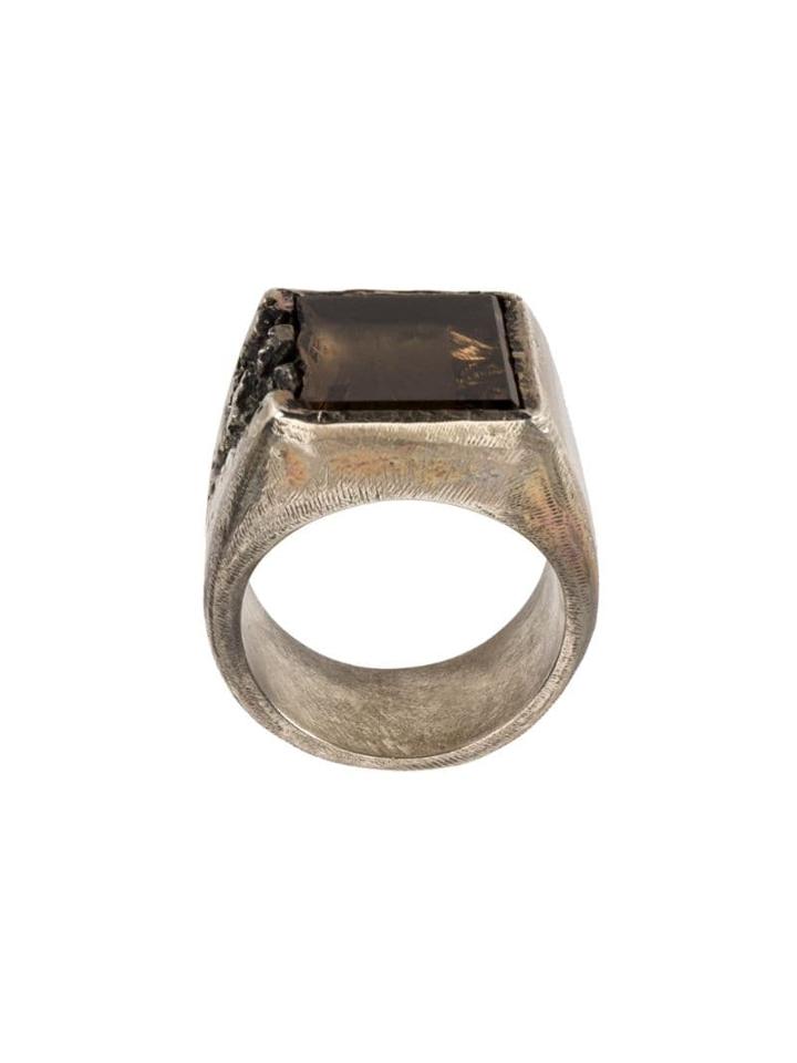 Tobias Wistisen Square Cocktail Ring - Metallic