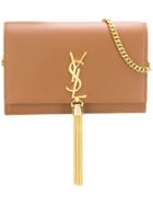 Saint Laurent Classic Kate Monogram Handbag - Brown