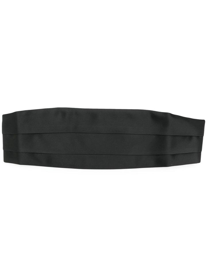 Tom Ford Pleated Silk Cummerbund - Black