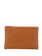 Bottega Veneta Intrecciato Weave Make-up Bag - Brown