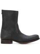 C Diem Rear-zip Boots - Black