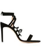 Bionda Castana Viola Sandals, Women's, Size: 40, Black, Calf Leather/suede/leather