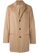 Mcq Alexander Mcqueen Single Breasted Coat, Men's, Size: 50, Nude/neutrals, Polyamide/viscose/virgin Wool