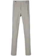 Berwich Micro Houndstooth Check Trousers - Neutrals