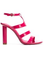 Salvatore Ferragamo Strappy High-heel Sandals - Pink & Purple