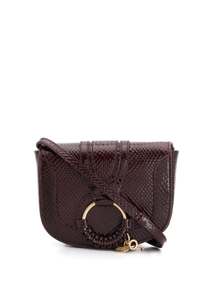 See By Chloé Snakeskin Effect Mini Bag - Red
