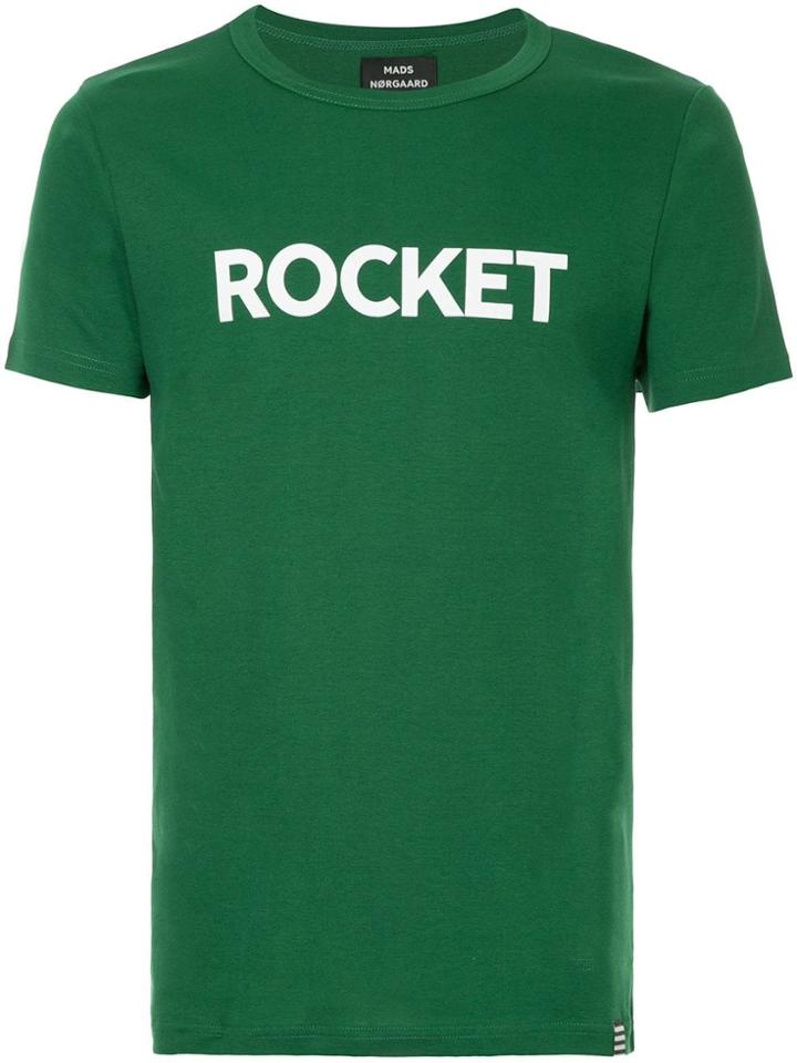 Mads N0rgaard Rocket Print T-shirt - Green
