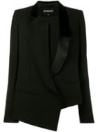 Ann Demeulemeester Asymmetric Fitted Jacket, Women's, Size: 42, Black, Cotton/rayon/virgin Wool