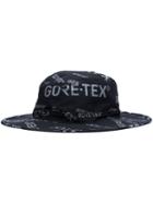 Herschel Supply Co. Text Print Boater Hat, Men's, Size: Medium, Black, Polyester