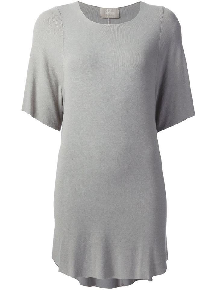 Lost & Found Ria Dunn Knitted T-shirt, Women's, Size: Small, Grey, Spandex/elastane/modal/cashmere