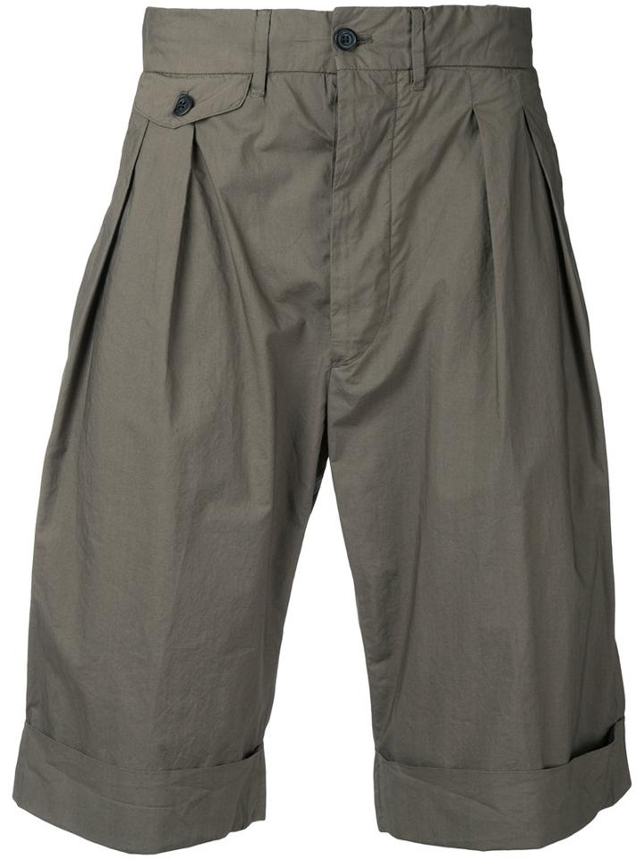 Wooster + Lardini - Pleated Shorts - Men - Cotton - 48, Nude/neutrals, Cotton
