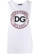 Dolce & Gabbana Relaxed-fit Logo Tank Top - White