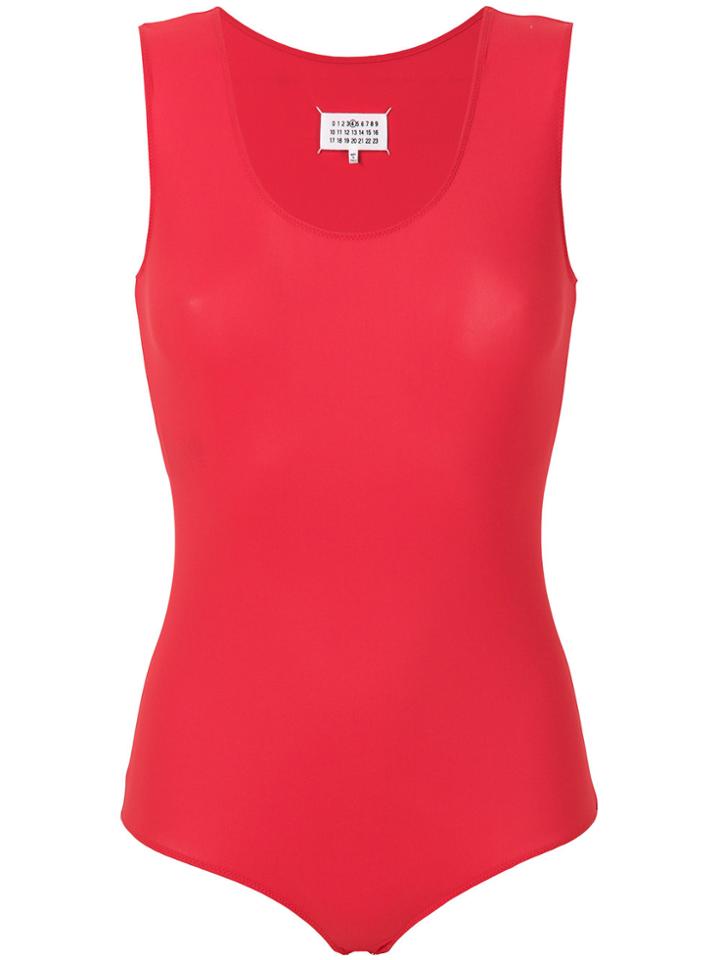 Maison Margiela Sleeveless Bodysuit - Red