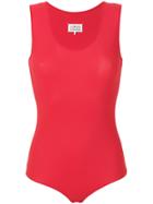 Maison Margiela Sleeveless Bodysuit - Red