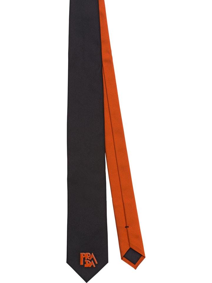 Prada Faille Tie - Black