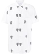 Comme Des Garçons Shirt Boys Mask Short Sleeved Shirt - White