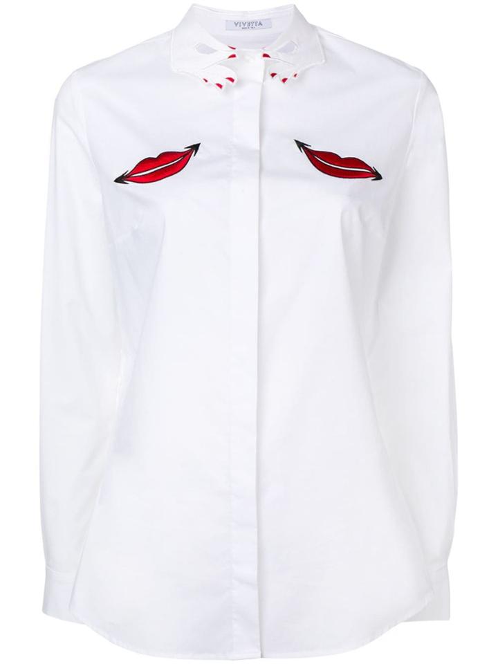 Vivetta Hand-shaped Collar Shirt - White
