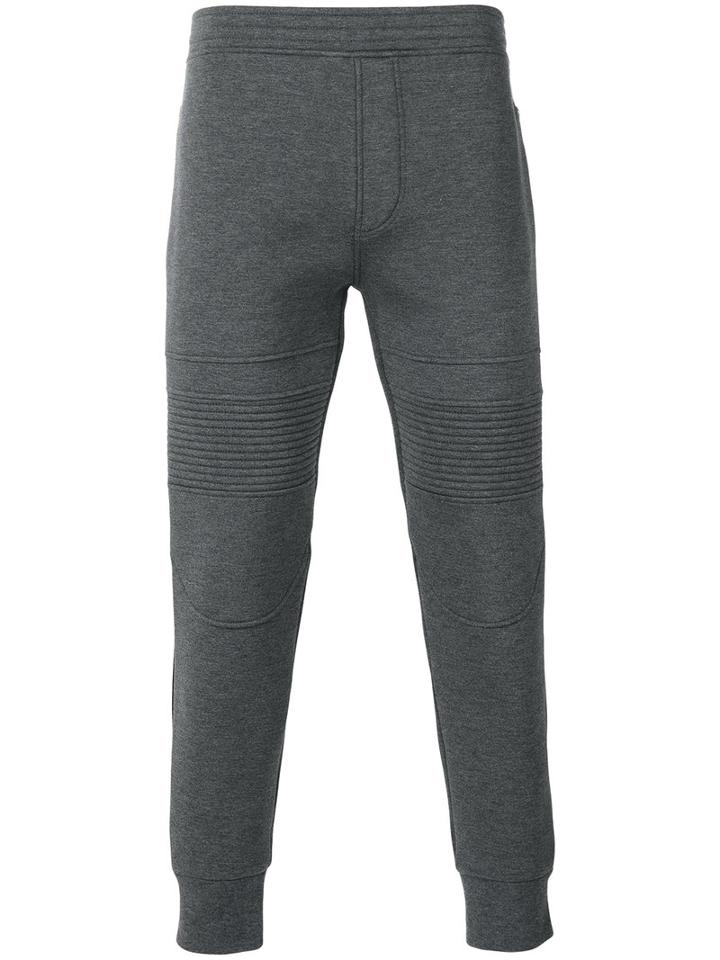 Neil Barrett Biker Sweatpants, Men's, Size: Medium, Grey, Lyocell/cotton/spandex/elastane/spandex/elastane