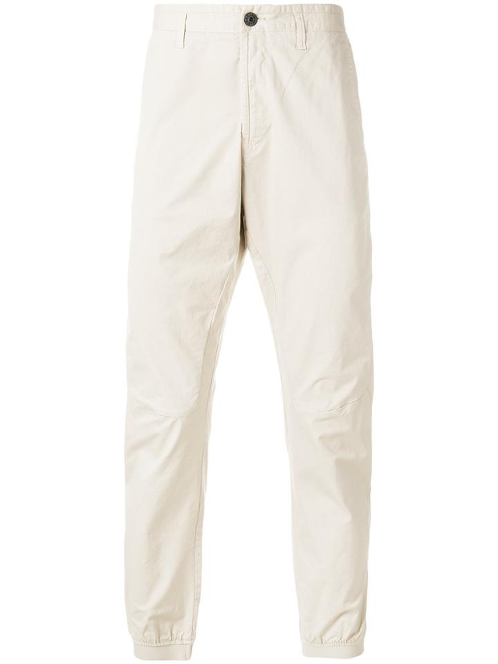 Stone Island Ribbed Cuff Tapered Trousers - Nude & Neutrals